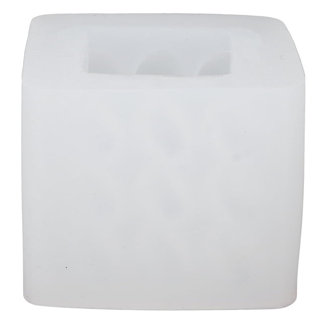 Molde de silicona para velas de aromaterapia con forma de cubo de corazón 3D, apto para uso alimentario, para bodas y aniversarios.