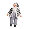 thumbnail image 4 of Kokiya Santa Claus Christmas Figurine 24" Collectible for Desk Indoor Outdoor Party Black White, 4 of 9