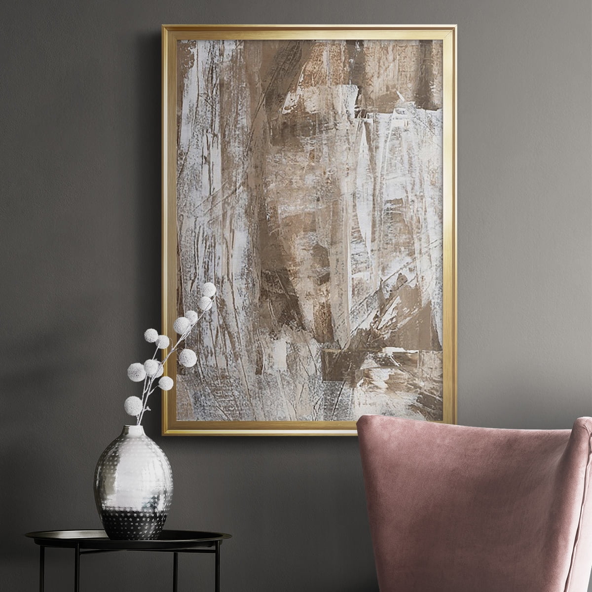 Bronzed I Premium Framed Print, in Gold, Black, or Silver - Ready to Hang