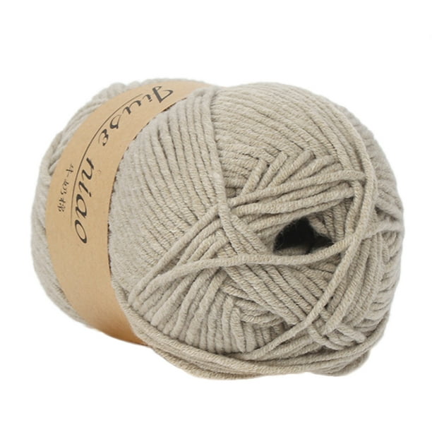 Lolmot 1Pc 50G Chunky Colorful Hand Knitting Baby Milk Cotton Crochet  Knitwear Wool D 