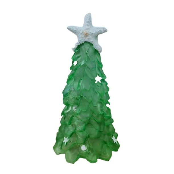 Christmas Ocean Beach 2022 2022 Newest Christmas Sea Glass Tree Nautical Decoration Coastal Decoration Beach  Christmas Tree Green Pine Tree Window Holiday Decoration - Walmart.com