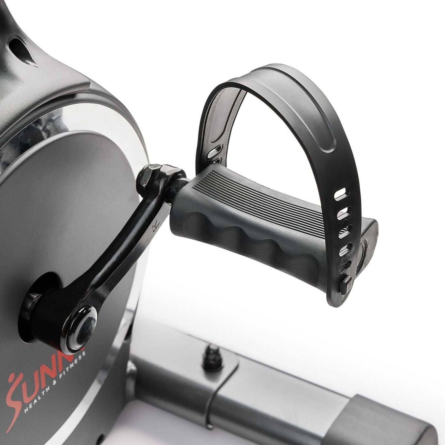 Sunny Health & Fitness Entraîneur Mini Vélo Motorisé Intelligent à Double Fonction, Machine d'Exercice Sous Bureau pour Entraînement Senior, Entraînement Cardio des Bras/Jambes, Lien Bluetooth avec Ap