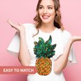 thumbnail image 5 of Parche para ropa en forma de piña, parche diseñado con lentejuelas, parche compacto para sombrero, 5 of 5