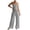 *1-Gray, variant on VBVC Women's 2 Piece Drawstring Outfit Set,Ladies Spaghetti Strap Cami Top and Pants,Breathable Loungewear for Women,Blue,XS-XL
