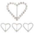 thumbnail image 1 of 4pcs Rhinestone Scarf Buckle Decorative Scarf Clasps Women Clothes Waist Buckle, 1 of 9