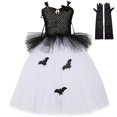 thumbnail image 3 of Disfraz de bruja vampiro para Halloween para niños, vestidos de fiesta de carnaval, reina malvada, disfraz de princesa con tutú, ropa elegante para niñas, 3 of 5