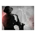 thumbnail image 3 of Tiptophomedecor Music Wallpaper Wall Mural - Playing The Sax, 3 of 4