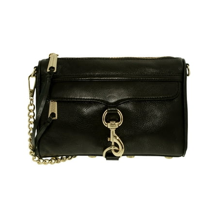 Rebecca Minkoff Mini Mac Leather Convertible Crossbody Bag Black