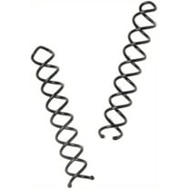 Pair Of Large Spiral Twist In Hair Pins Slides Clip 7.5cm (3") (Black)
