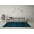 thumbnail image 3 of Ahgly Company Indoor Square Abstract Light Blue Modern Area Rugs, 4' Square, 3 of 4