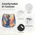 thumbnail image 6 of Lsque Sunshine Winged Rabbit Printed Women's Running Shorts with Liner Pockets,Elastic Quick Dry Workout Athletic Gym Yoga Shorts,Womens High Waist Shorts-XX-Large, 6 of 9