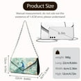 thumbnail image 7 of Xixirimido Clutch Purse for Women Formal Evening Bags for Wedding Party Cocktail Prom Leather Envelope Bag with Detachable Chain, Peacock Butterfly Floral, 7 of 7