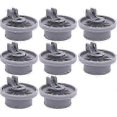 thumbnail image 1 of 8 wheels for Siemens Bosch Beko Neff Dishwasher Universal Lower Basket Wheels, 1 of 5