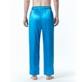 thumbnail image 5 of cllios Men's Silk Satin Pajama Pants Soft Long Sleep Bottoms Pj Lounge Pant with Pockets, 5 of 7
