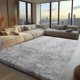 thumbnail image 1 of Alfombra Zentavio Soft Fluffy Shaggy de 180 x 270 cm para sala de estar, 1 of 7