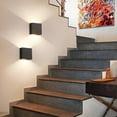 thumbnail image 5 of Indoor Wall Sconce LED Wall Lamp Black, Up Down Wall Mount Lights Mini Metal for Living Room Bedroom Decor, Warm White-2PCS, 5 of 5