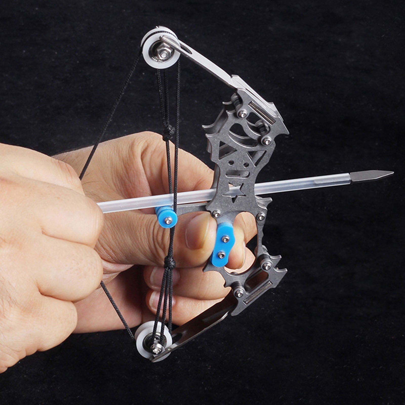 7.5" Compound Bow and Arrow Set, Archery Bow Set Left and Right Hand, Cool Gadget, RH/LH, for Target Shooting Outdoor Sports Fun Games