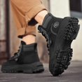 thumbnail image 2 of NOKIO Men'S High-Top Thermal Snow Boots Men'S Cold-Resistant High-Top Snow Boots Couple Women Men Hiking Boot Shoes Cotton Short Shoes Snow Boots Men'S Snowstorm-Resistant Casual Shoes, 2 of 5