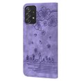 thumbnail image 3 of SaniMore Magnetic Wallet Case for Samsung Galaxy A53 5G [RFID Blocking] Card Holder, Cartoon Embossing PU Leather Cover Built-in Kickstand & Wrist Strap Shockproof Protective Shell, Purple, 3 of 7