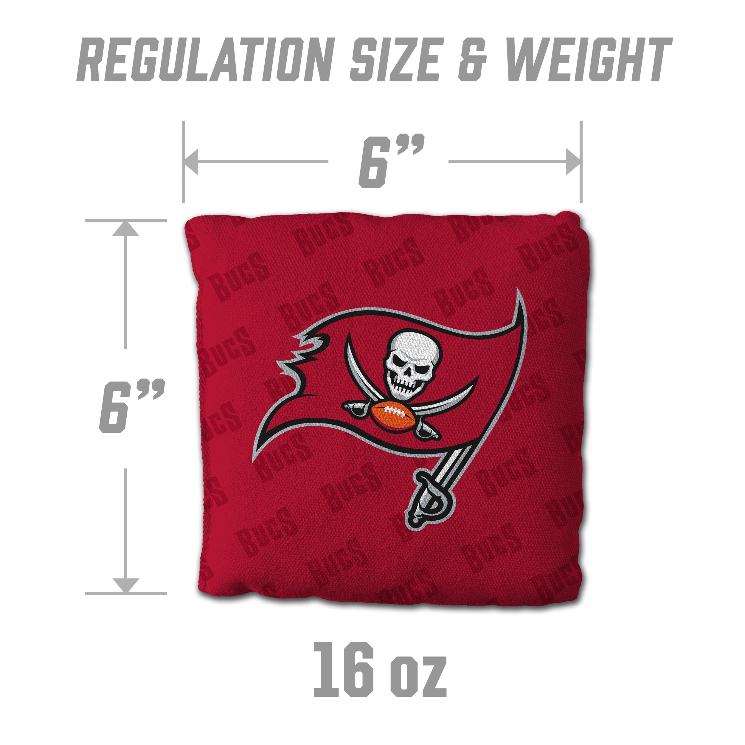 NFL Tampa Bay Buccaneers Cornhole Bags - 4PK - Red