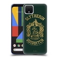 thumbnail image 1 of Head Case Designs Officially Licensed Harry Potter Deathly Hallows X Slytherin Quidditch Soft Gel Case Compatible with Google Pixel 4, 1 of 7