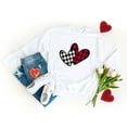thumbnail image 2 of Buffalo Plaid Hearts | Sweatshirt, 2 of 4