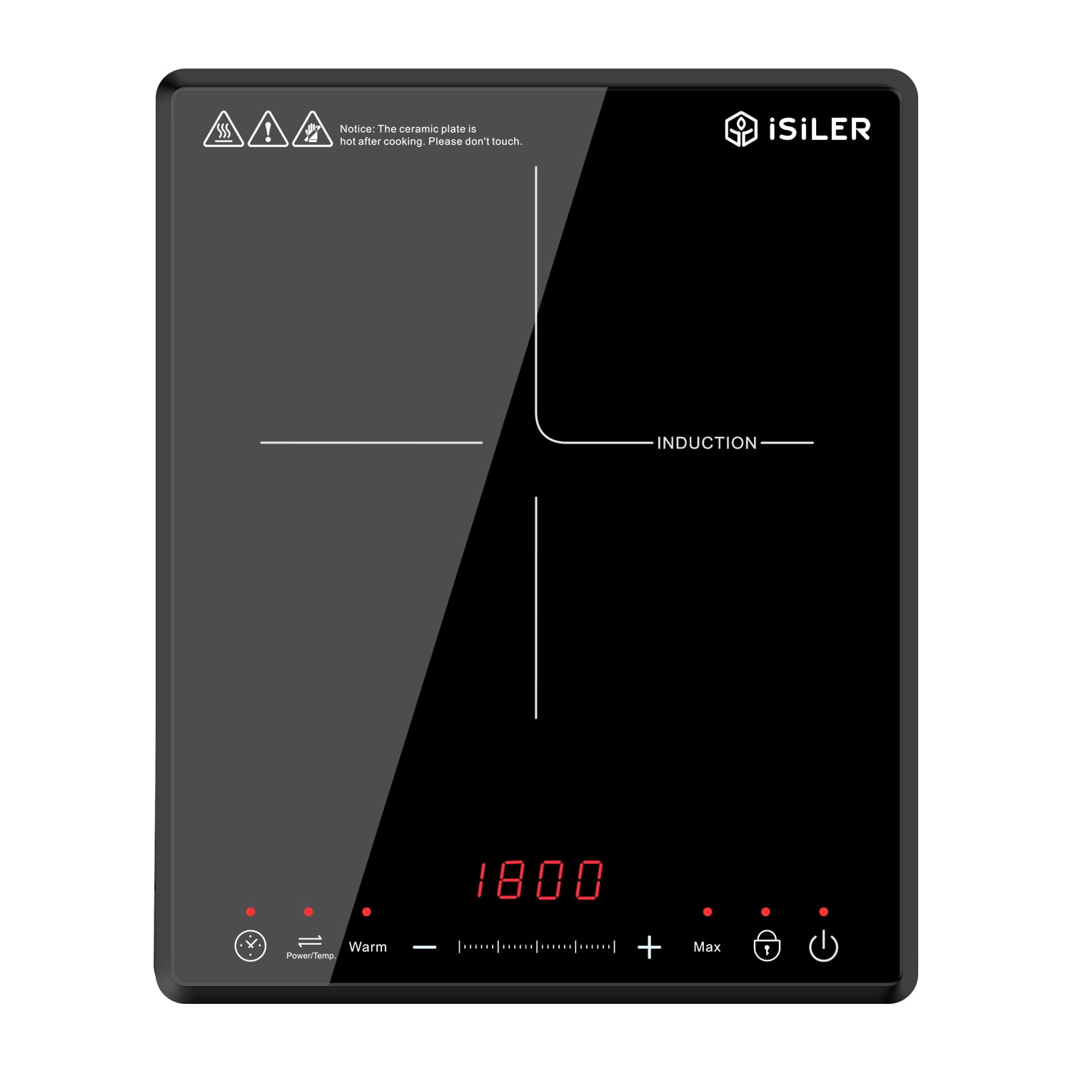 Portable Induction Cooktop iSiLER 1800W Countertop Burner with Timer