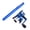 Blue, variant on Telescopic Mini Fishing Rod And Reel Combo 100CM Portable Retractable Travel Fishing Pole 5.1:1 Gear Ratio Ultralight 198G for Freshwater Saltwater Fishing