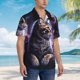 thumbnail image 3 of Balery Purple Moon Cat Camisas hawaianas de manga corta para hombre, camisas playeras de corte holgado, camisas de vacaciones con botones,3X-Large, 3 of 7