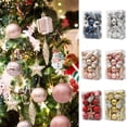 thumbnail image 2 of Bolas de árbol de Navidad colgantes con lazo para colgar, 29/20 piezas, bolas de adorno navideño, decoración del hogar para bodas y fiestas, 2 of 5