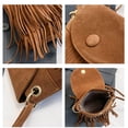 thumbnail image 5 of Willtoo Women Mini Tassel Faux Suede Crossbody Bag Cell Phone Pouch Coin Purse Wallet, 5 of 5
