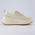thumbnail image 4 of Cushionaire Loop Lace Up Woven Platform Sneakers for Women | Soft Woven Upper Sneakers with Comfort Foam Padding | Stylish Everyday Platform Sneakers with Wide Widths Available, 4 of 6