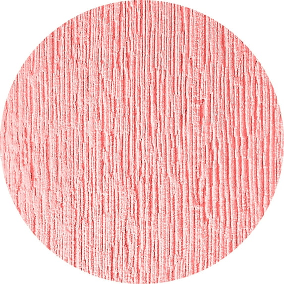 Ahgly Company Indoor Round Solid Red Modern Area Rugs, 5' Round