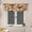 Color 5, variant on AshasdS Bee Honeycomb Window Valance Polyester Rod Pocket Farmhouse Botanical Curtain Valance for Kitchen Dining Room Living Room
