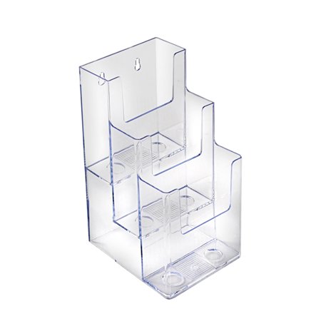 UPC: 0752830042025 | Azar Displays 252033 Three-Tier  Three-Pocket Trifold Brochure Holder  2-Pack