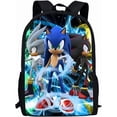 thumbnail image 1 of Sonic Hedgehog 3D School Backpack for Kids, Toddler Preschool Travel Rucksack, 1 of 7