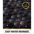 thumbnail image 3 of HITSLAM Bath Mat for Tub Non Slip,Oval Bath Mats with Suction Cups and Drain Holes, Machine Washable Shower Mat for Bathroom,27"x15" Black, 3 of 8