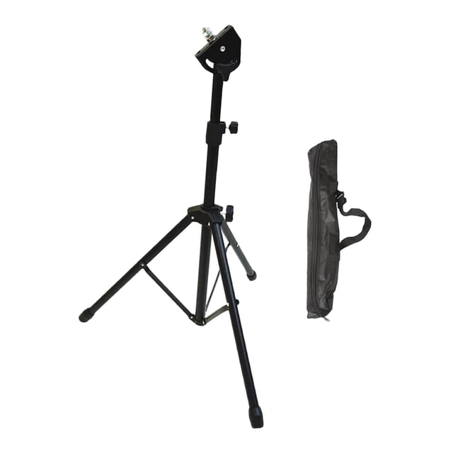 Soporte para batería de 8 pulgadas con patas antideslizantes, bolsa de almacenamiento, altura ajustable (47-75 cm), soporte para pad de práctica, sopo