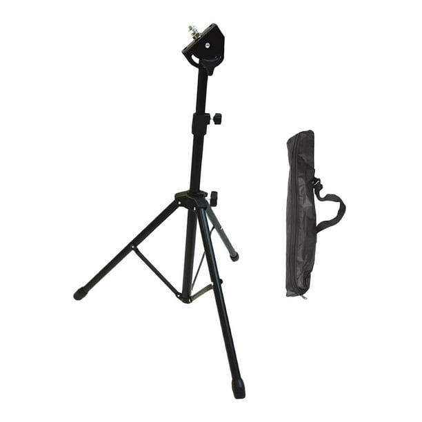 Soporte para batería de 8 pulgadas con patas antideslizantes, bolsa de almacenamiento, altura ajustable (47-75 cm), soporte para pad de práctica, sopo