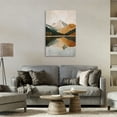 thumbnail image 2 of Stupell Industries Terracotta Reflection Abstract Mountains Canvas Wall Art, design by Petal Prints Design, 2 of 7