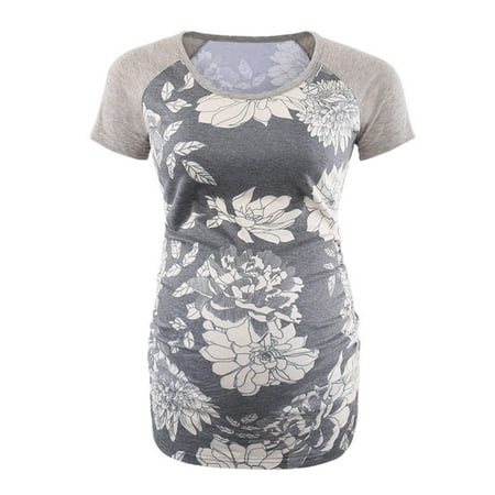 

Enwejyy Women Pregnancy Printing Striped Maternity Tops