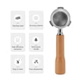 thumbnail image 3 of Bottomless Portafilter,Bottomless Portafilter Set Espresso Bottomless 51mm Portafilter Compatible For Espresso Coffee Machine Compatible, 3 of 8