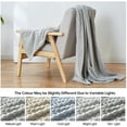 thumbnail image 4 of Simple&Opulence Gray Throw Blanket for Couch-Super Soft Fluffy Blankets for Women 50x70 Inches Cozy Lightweight Fleece Blanket for Home Décor, 4 of 5