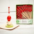 thumbnail image 3 of Red Bamboo Braided Pick - Retail Pack - 4" - 500 count box, 3 of 3