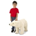 thumbnail image 3 of Peluche Melissa & Doug, oso polar gigante, 90 cm, realista, 3 of 9