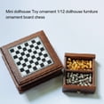 thumbnail image 2 of Thinsony 1 Set Miniature Chess Scene Layout Accessory Exquisite Room Ornament Prop Checkerboard Pieces Models Scale Accessories for DIY, 2 of 5