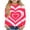 Hot Pink, variant on Posijego Girls Valentines Day Shirts Little Girls Heart Graphic T-Shirts Casual Long Sleeve Basic Tee Cute Tops 3-14 Years