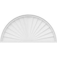 thumbnail image 3 of Ekena Millwork 42"W x 21"H x 2"P Half Round Sunburst Architectural Grade PVC Pediment, 3 of 7
