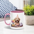 thumbnail image 3 of Happy Mother's Day Goldendoodle with Sweets and Flowers at a Picnic 11oz Accent Two-tone Mug Doodle Dog Lover Gifts Idea Coffee Tea Cup - 13005, 3 of 5