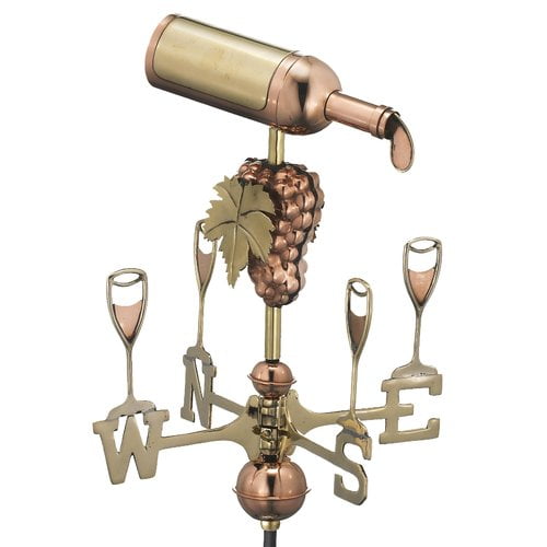 Good Directions Wine Bottle Weathervane by